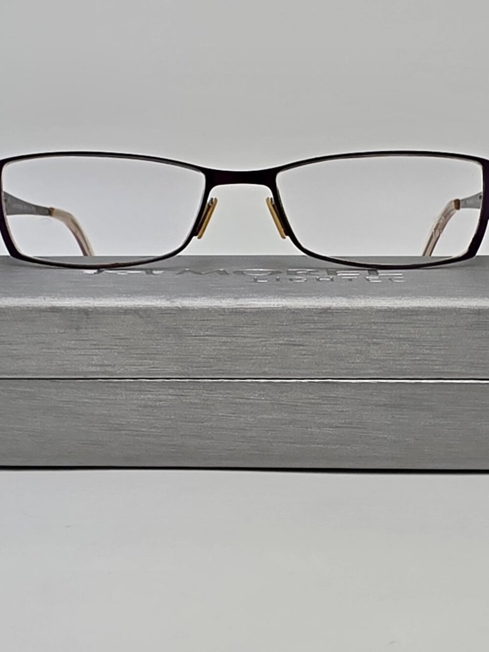 Morel Lightec 6589L PC 001 Purple Eyeglasses Frame w/ Flexhinge and Case France